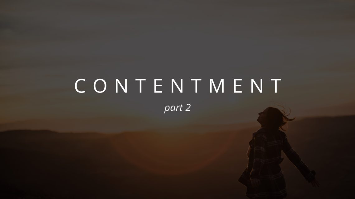 CONTENTMENT:  the road to peace